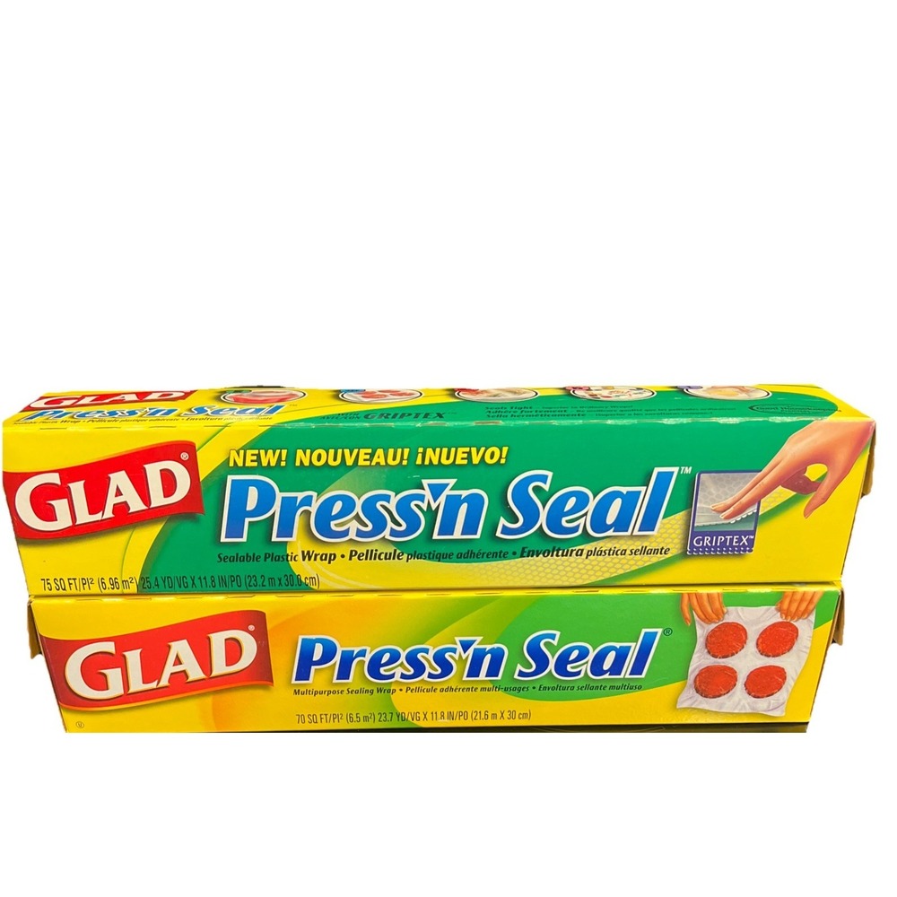 Vtg Lot Glad Press'N Seal Sealing‎ Wrap  2003 2006 Prop Movie
